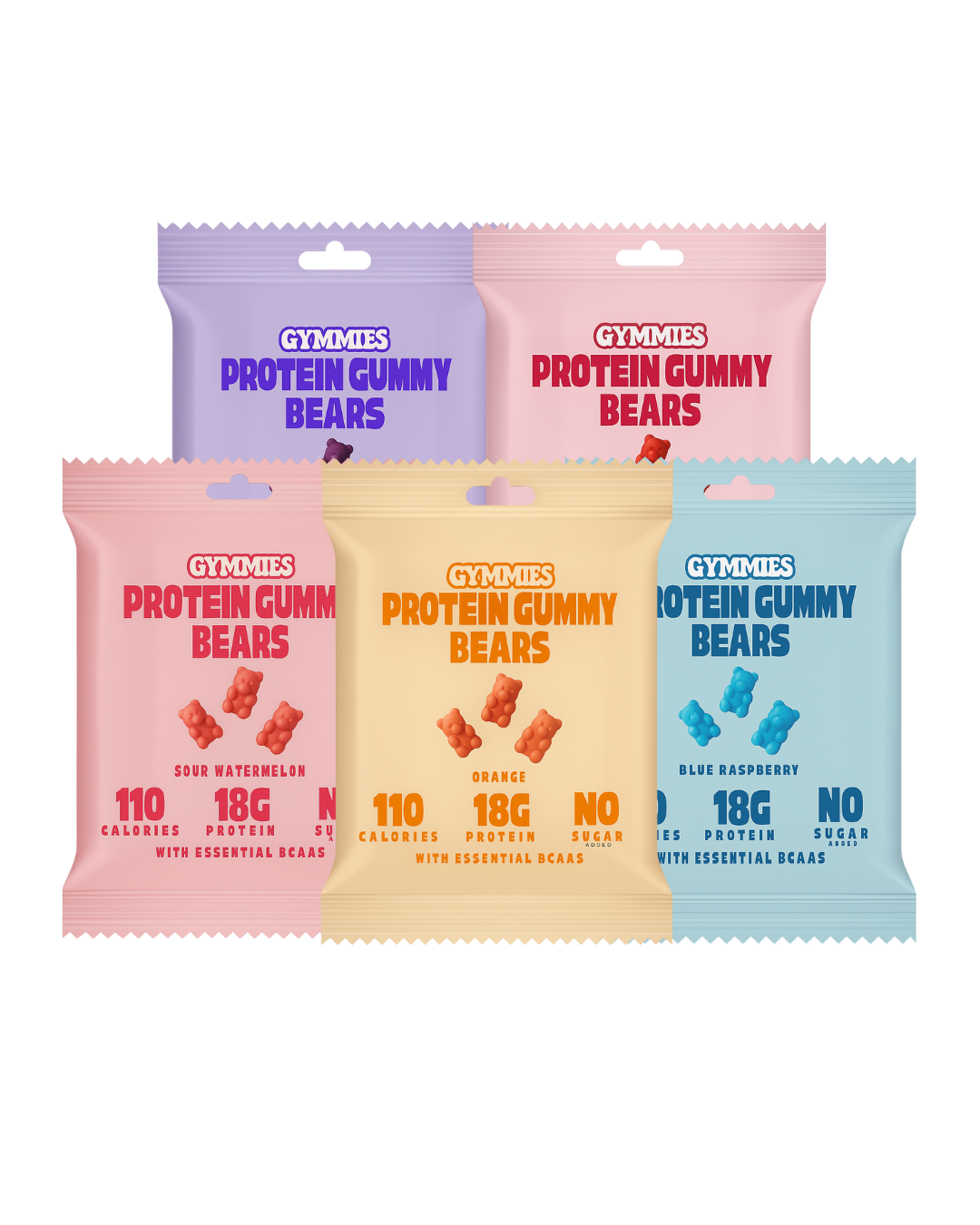 Natural Protein Candy Snack - Assorted 5 Pack